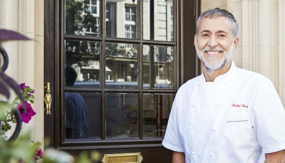Michel Roux Jr outside Le Gavroche