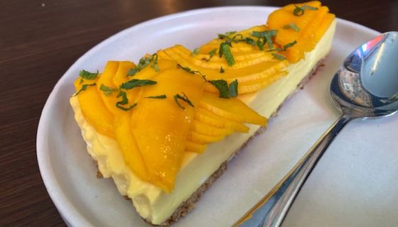 Alphonso mango cheesecake at Pali Hill