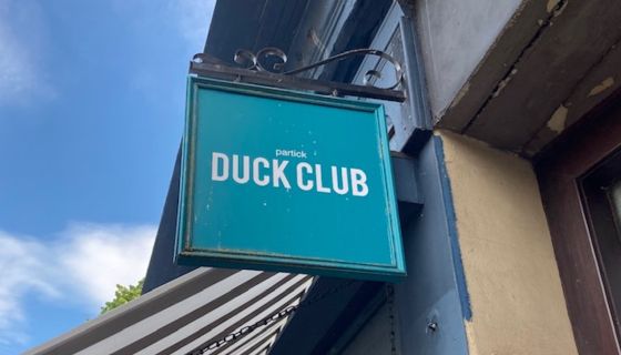 Partick Duck Club sign