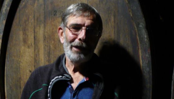 Pierre-Marie Clape in his Cornas cellar
