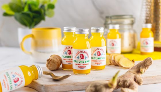 Agua de Madre - kefir turmeric and ginger culture shots