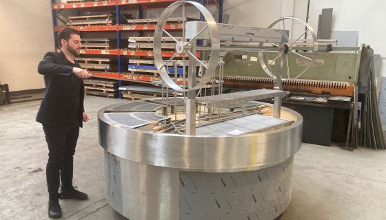 Asado flame grill from the Clay Ovens company