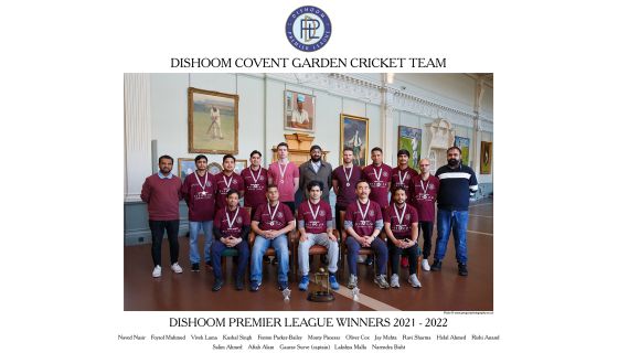 Dishoom Covent Garden cricket team