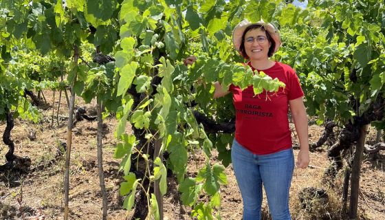 Filipa Pato in her vineyards