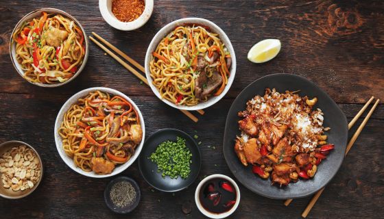 Chinese meal by Eugene Mymrin