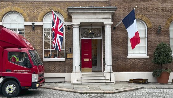 Corney & Barrow's flags