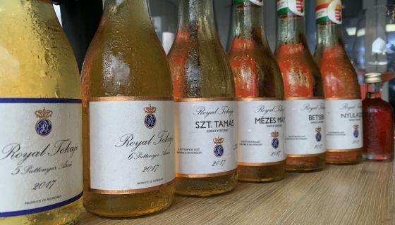 Bottle of single-vineyard Royal Tokaji
