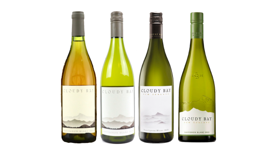Cloudy Bay Sauvignon Blanc labels