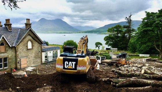 Raasay distillery construction
