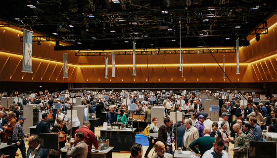 Crowds of tasters at the annual VDP tasting