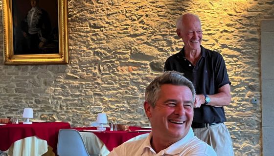 Graham Nutter and Arnaud Mayade at Ch St-Jacques d'Albas