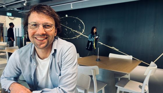 Benjamin Perus reluctantly agreeing to have his photo taken during our coffee catch up at Nike EHQ in Hilversum