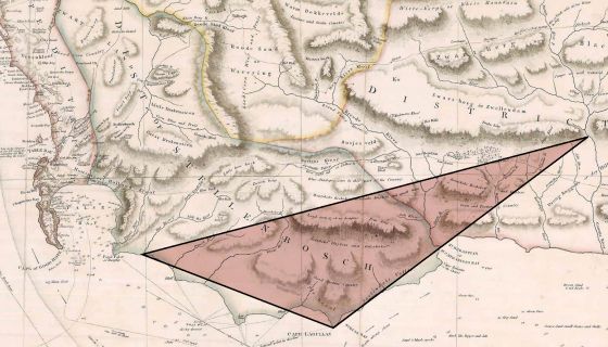 Agulhas Wine Triangle map