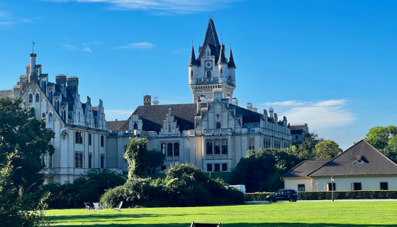 Schloss Grafenegg, a grand estate where the Single Vineyard tasting took place