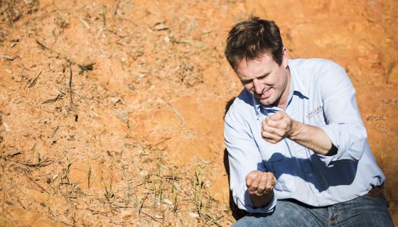 Yangarra ironstone and Peter Fraser