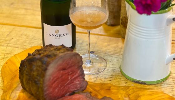 Langham rose and roast beef