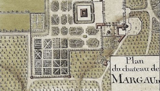 Old plan of Ch Margaux