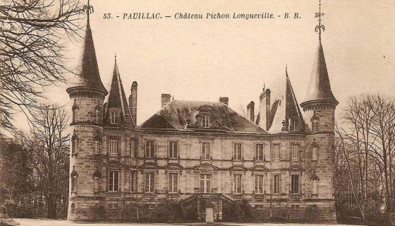 Old postcard of Château Pichon Longueville