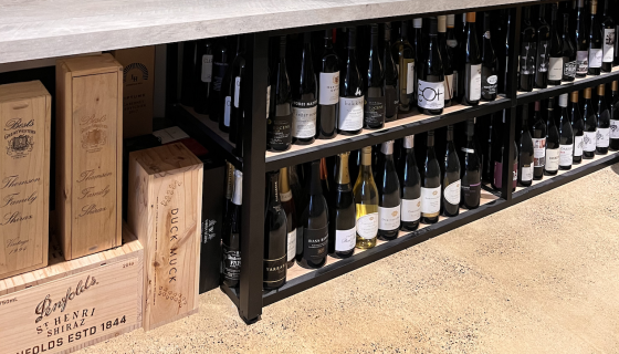 Katrina Butler's cellar in Australia