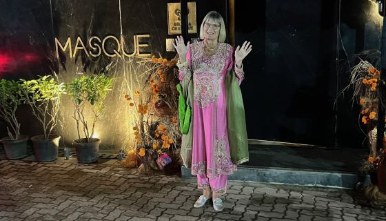 JR outside Masque in Mumbai