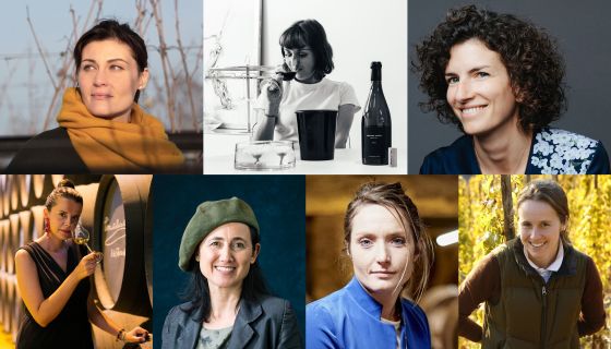 collage of women in wine interviewees