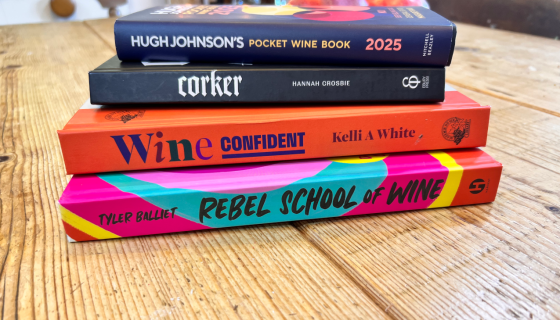 A pile of wine guides