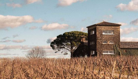 Ch Rieusseec vineyard and building