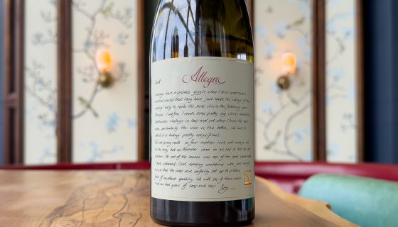 Bottle of Lethbridge Allegra Chardonnay