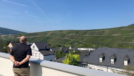 Overlooking the Juffer Sonnenuhr from Fritz Haag