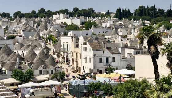 Sophia Longhi: 'View of trulli in Alberobello, Valle d'Itria, Puglia'