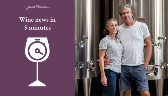 Julie and Baptiste Guinaudeau of Ch LaFleur  and jr-wine-news-5-min-logo
