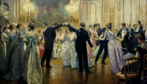 a photograph of 'Le Cotillon' by Charles Henry Tenré (d1926). Submitted by Roz Lawson