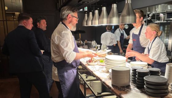 Labomba trio with the chefs