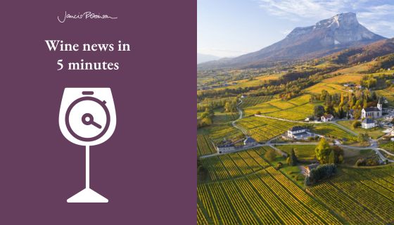 The village of Apremont and surrounding vineyards in Savoir and wines news in 5 logo