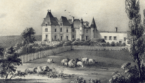 Ch Haut-Brion engraving