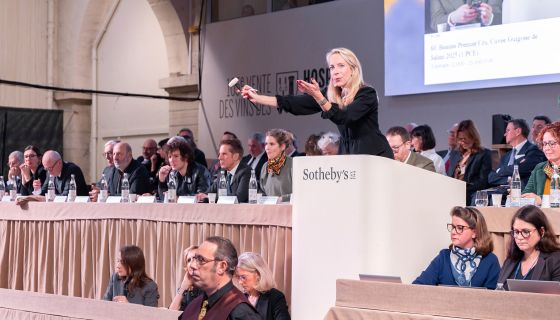 bidding during the 2025 Hospices de Beaune wine auction