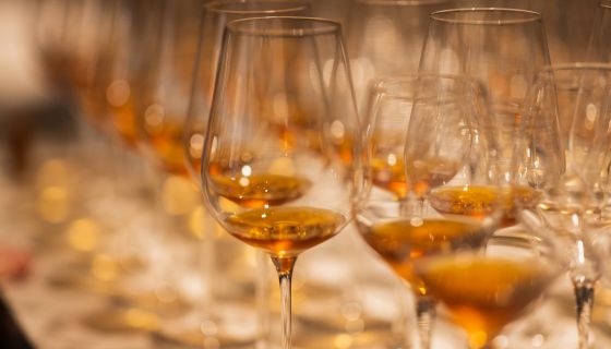 My glasses of Yquem being filled at The Morris