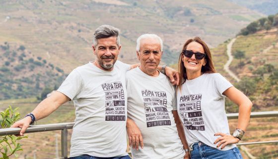 Stéphane, José and Vanessa Ferreira of Quinta do Pôpa 