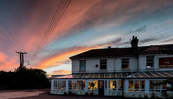 The Sportsman at sunset