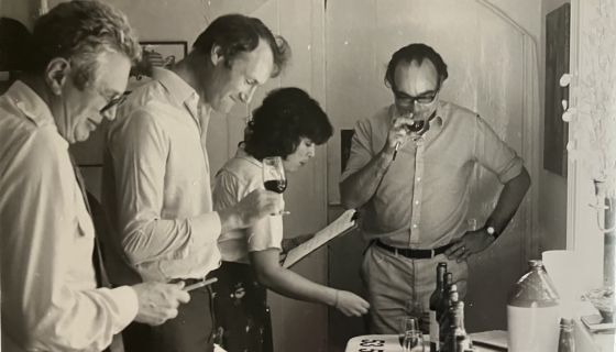 Tasters of 1976s at Bulcamp in June 1980