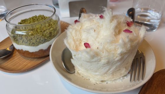 Em Sherif ice cream and bread pudding