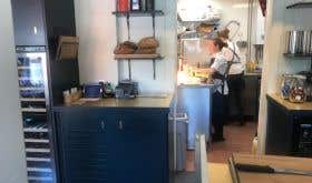 The kitchen at The Little Chartroom, Edinburgh