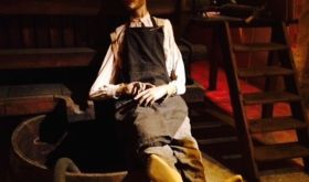 puppet in cellars in Beaune, Burgundy