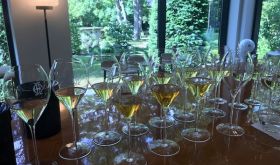 Charles Heidsieck tasting pavilion in a Reims park