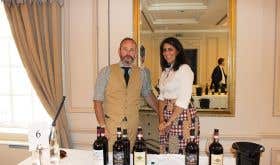 Michele Braganti and Alessandra Deiana at Justerinis tasting