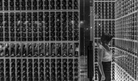 Wall of wine in Orlando, Florida