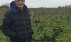 Pascal Lucin in his vineyards at Clos Louie