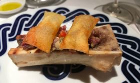 Bone marrow at Petit Comitè restaurant in Barcelona