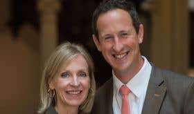 Susie Barrie and Peter Richards, married Masters of Wine with a special interest in English wine 