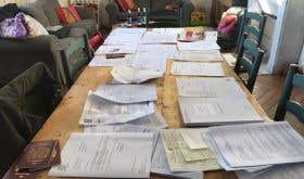 Paperwork needed by Jamie and Jessica Hutchinson, wine producers near Jurancon